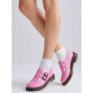 🩵NIB Dr. Martens Pink 8065 Virginia Leather Mary Janes Size 8